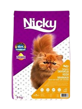 Nicky Adult Cat Food – Chicken 8kg