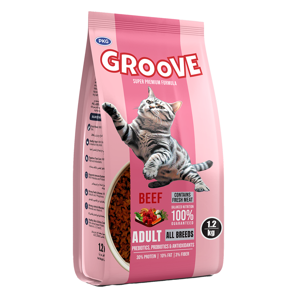 Groove Cat Food – Beef Flavor - 1.2 KG - Image 2