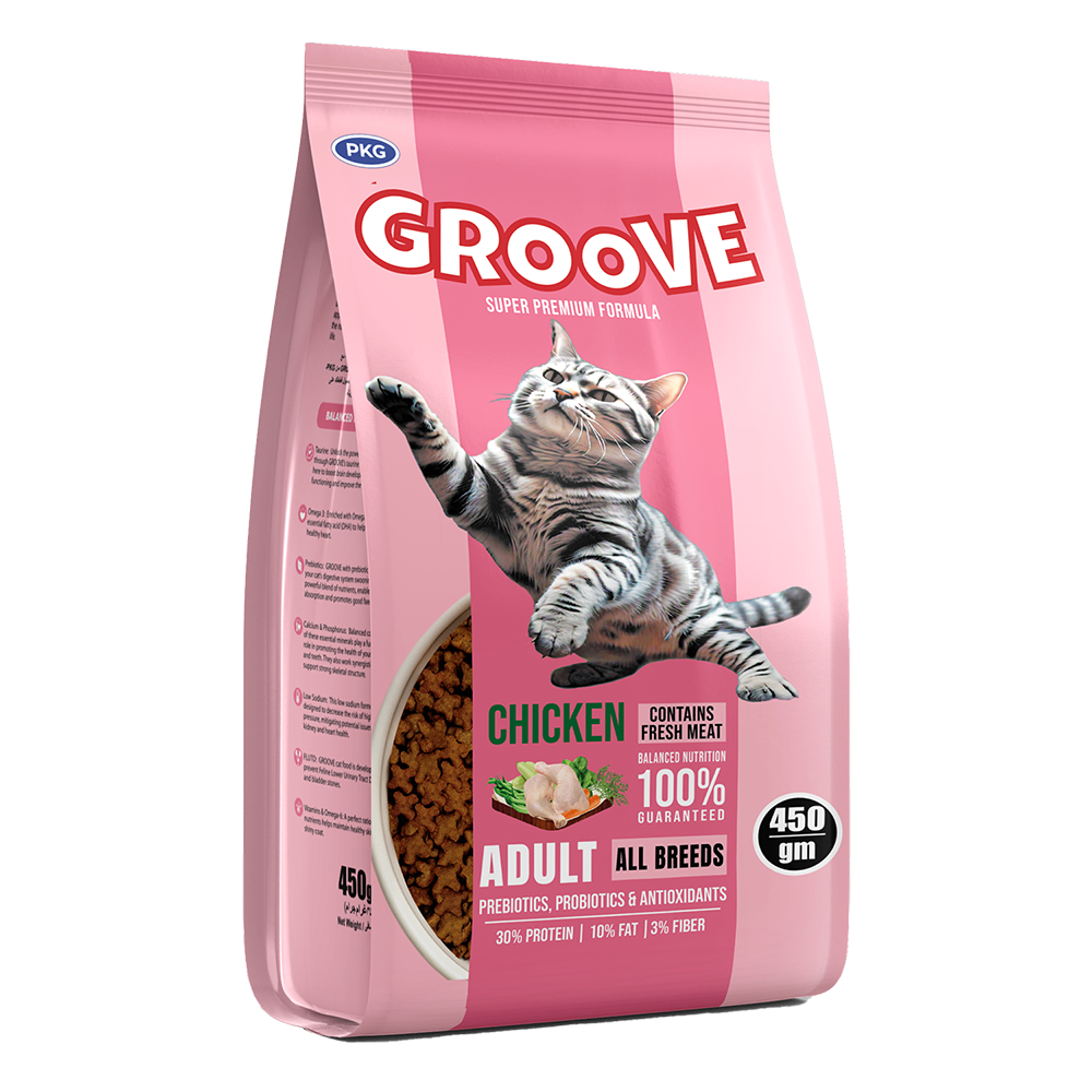 Groove Cat Food - Chicken Flavor - 450 Grams - Image 2