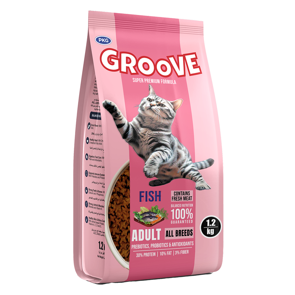 Groove Cat Food - Fish Flavor - 1.2 KG - Image 2