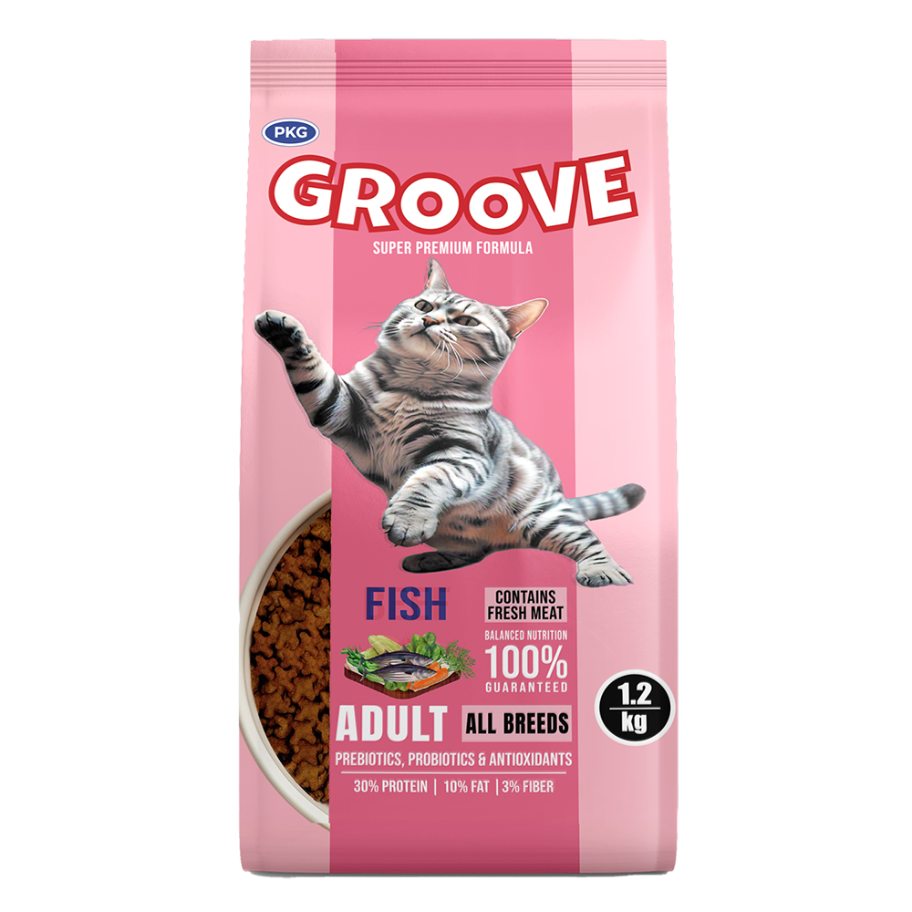 Groove Cat Food - Fish Flavor - 1.2 KG