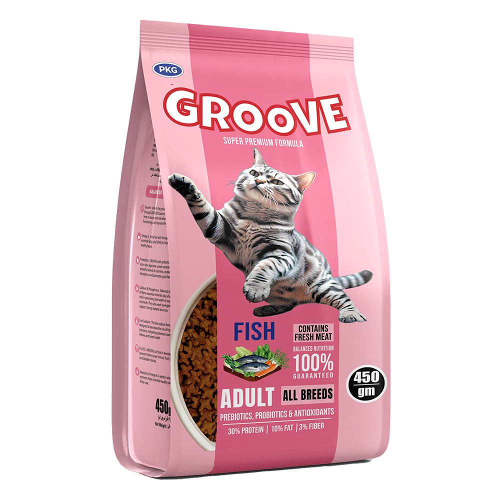 Groove Cat Food - Fish Flavor - 450 Grams - Image 2