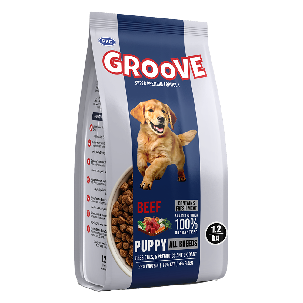 Groove Puppy Food - Beef Flavor - 1.2 KG - Image 2