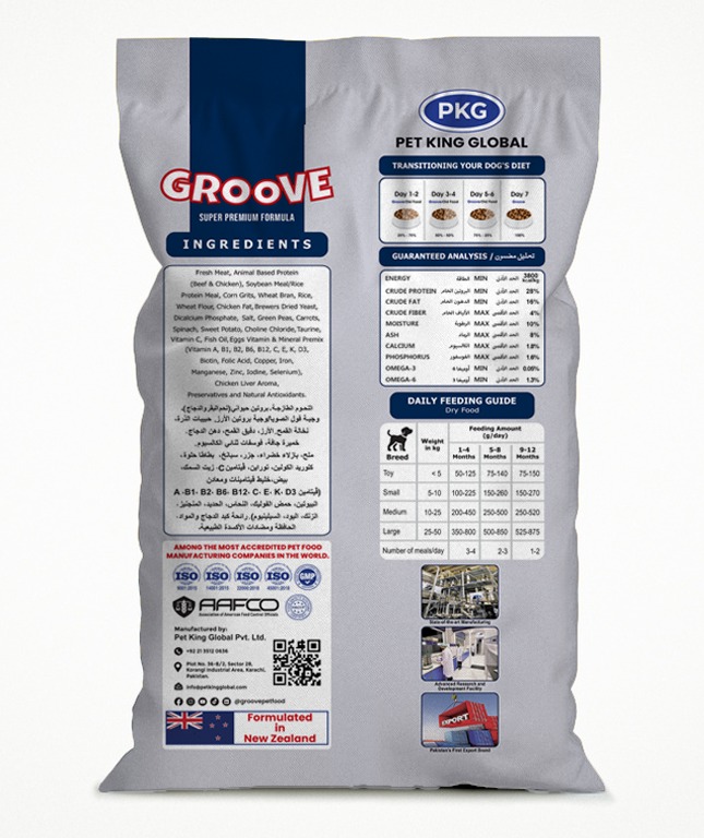 Groove Puppy Food 20kg- High protein formula. - Image 2